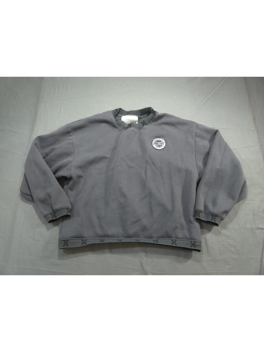 Savage Fenty Sweatshirt Womens Medium Gray Essentials Fleece Holographic
